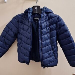 George puffy Navy Jacket, size 6 S/P